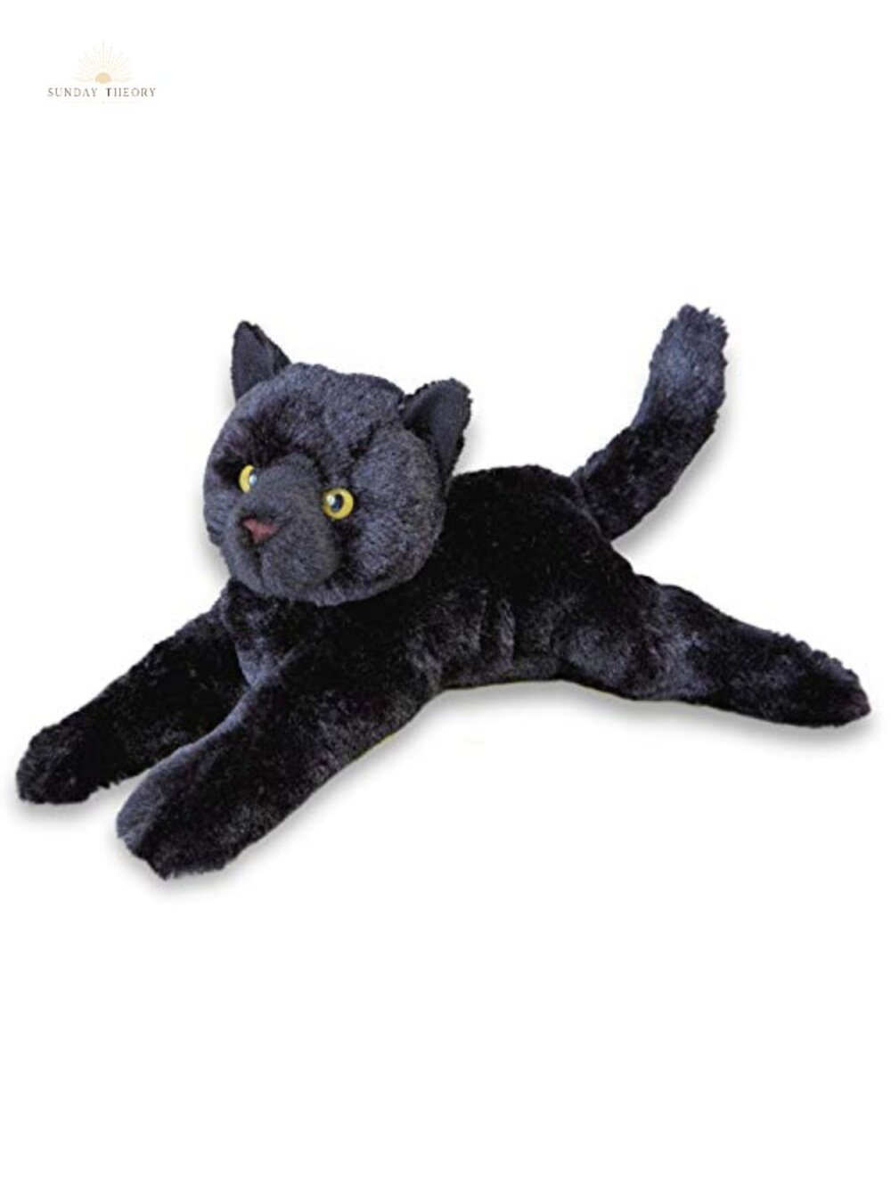 Tug the Black Cat Plush Stuffed Animal 14 Inch Realistic Toy
